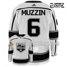 Adidas Maillot de Hockey Los Angeles Kings JAKE MUZZIN 6 Blanc Authentic - Enfant